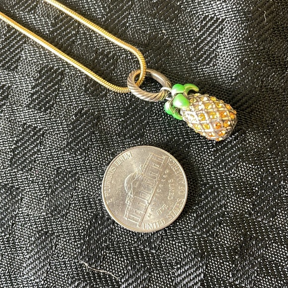 Brighton Aloha Pineapple charm and Gold Necklace - Picture 4 of 6